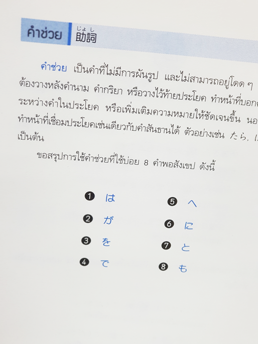 คำช่วยใช้คู่คำกริยาญี่ปุ่น